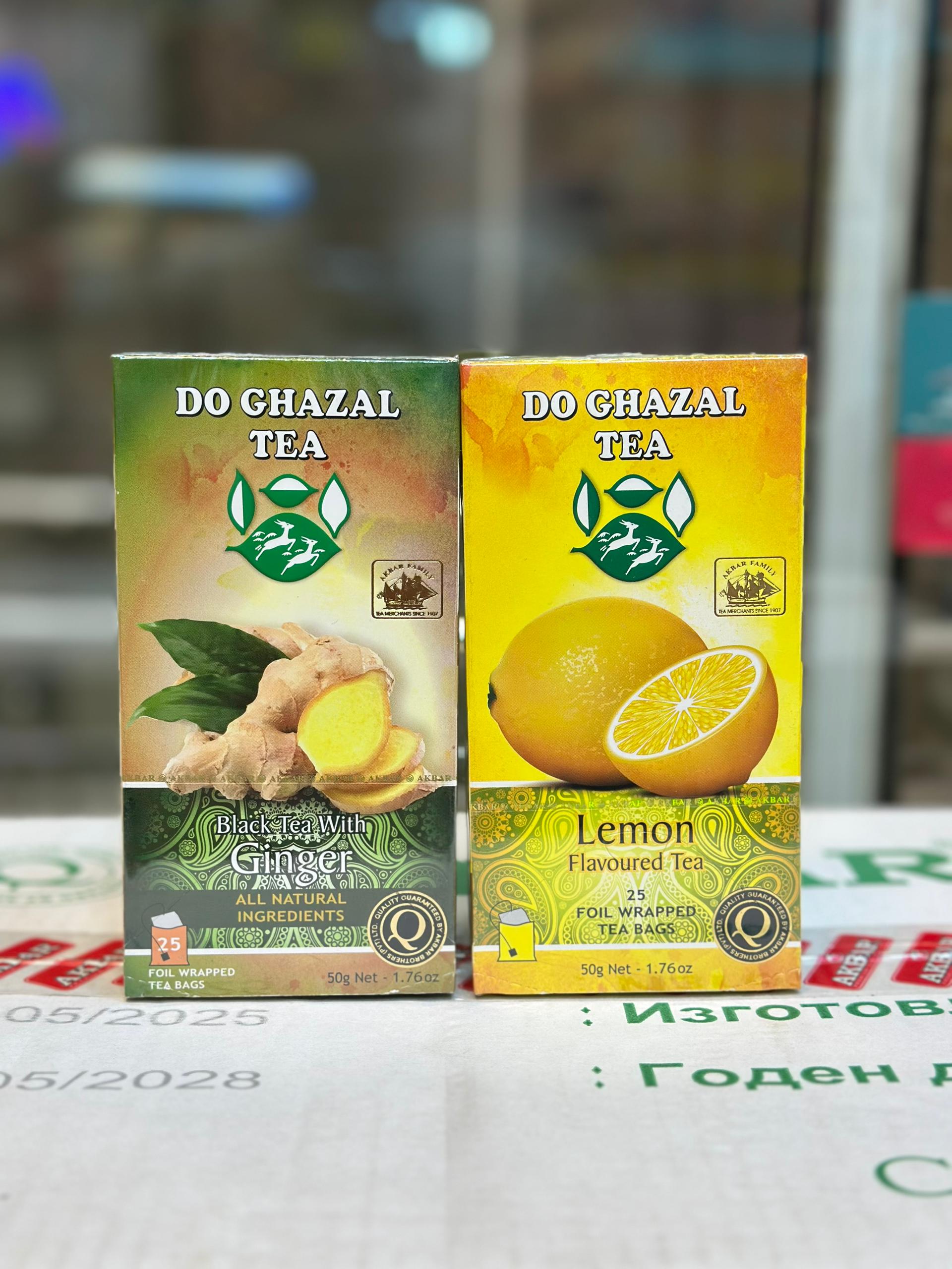 چای تی بگ دوغزال ۲۵عددی لیمو/لیمو زنجبیل